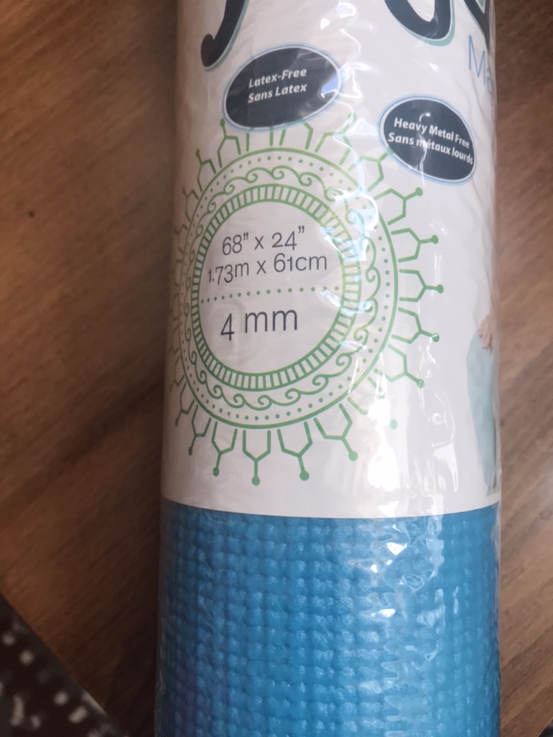 Yoga Mat - 4mm Thick - Blue - photo 2