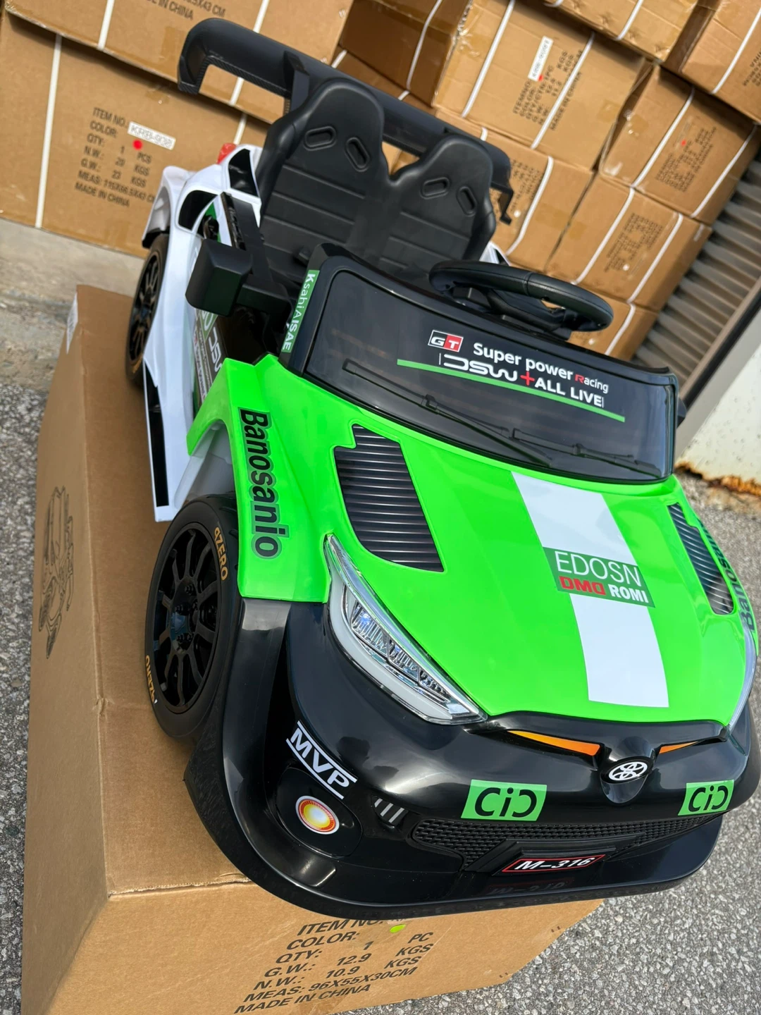 Brand new in the box Kids Ride-On Electric Car Green