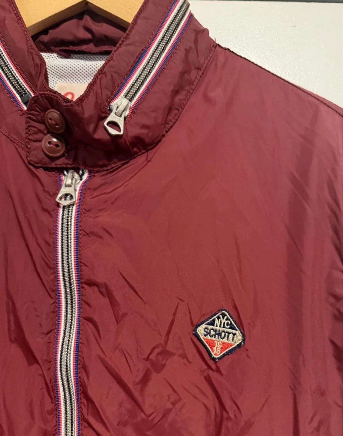 Schott NYC CABL12R  Men's Stardust Jacket - Bordeaux - Size M - photo 3