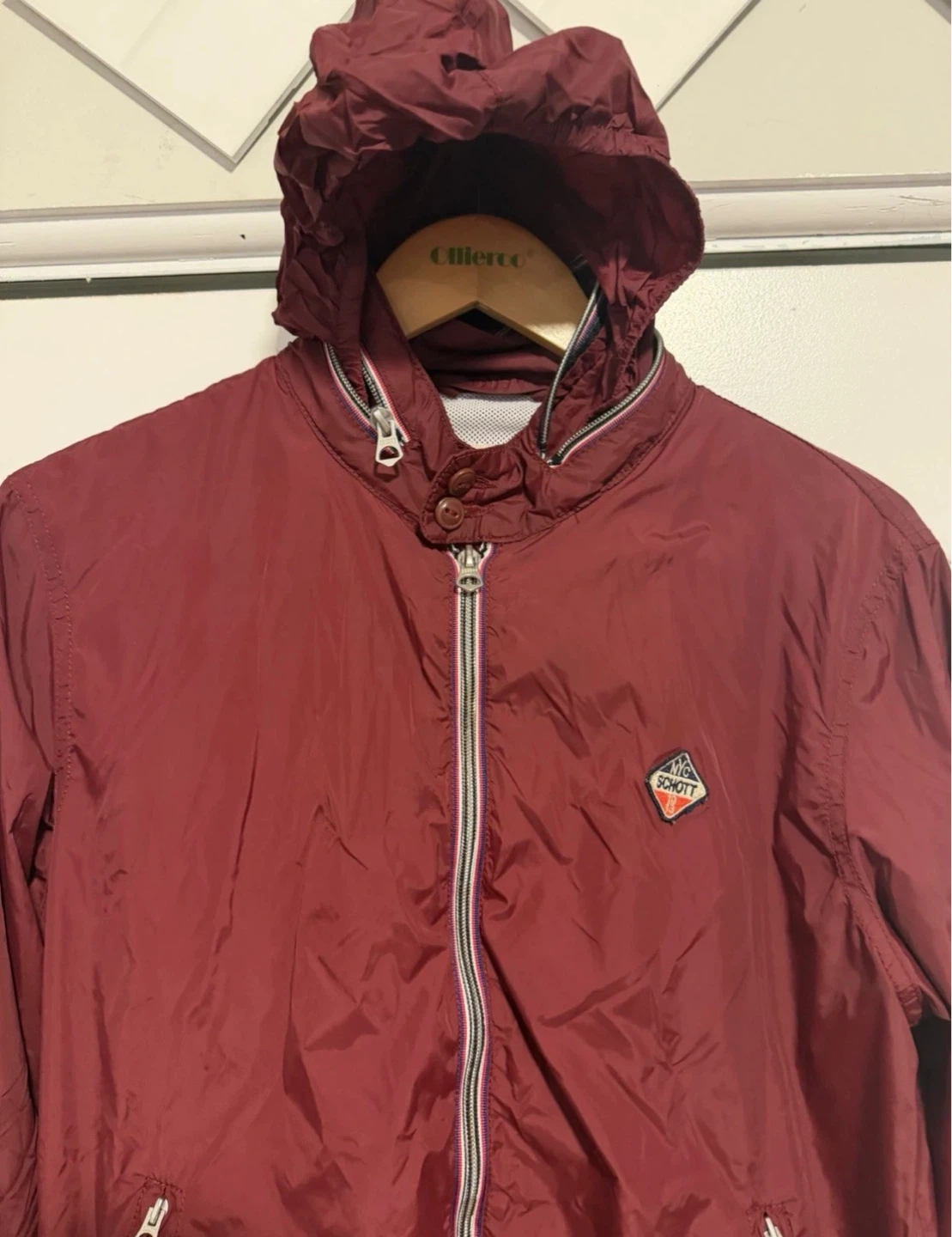 Schott NYC CABL12R  Men's Stardust Jacket - Bordeaux - Size M - photo 4
