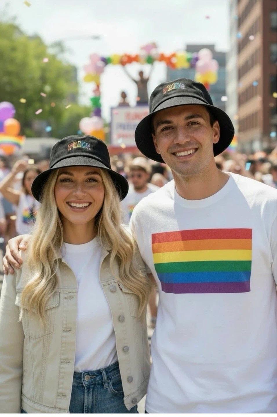 Gay Pride Rainbow Bucket Hat - photo 2
