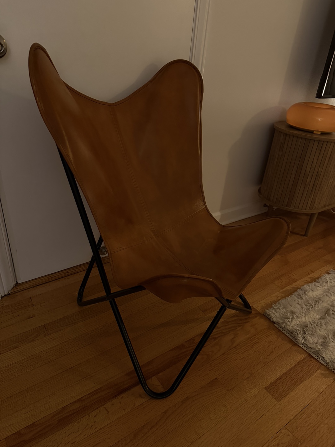 Goat Leather Butterfly Chair - photo 2