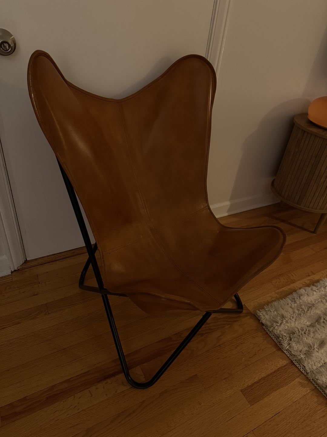 Goat Leather Butterfly Chair - photo 3