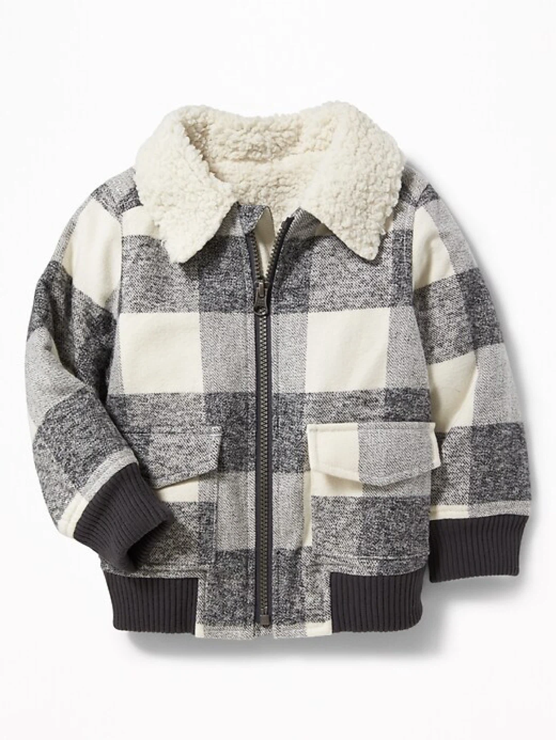 Old Navy Plaid Sherpa Lined Jacket Size 2T ⚽️