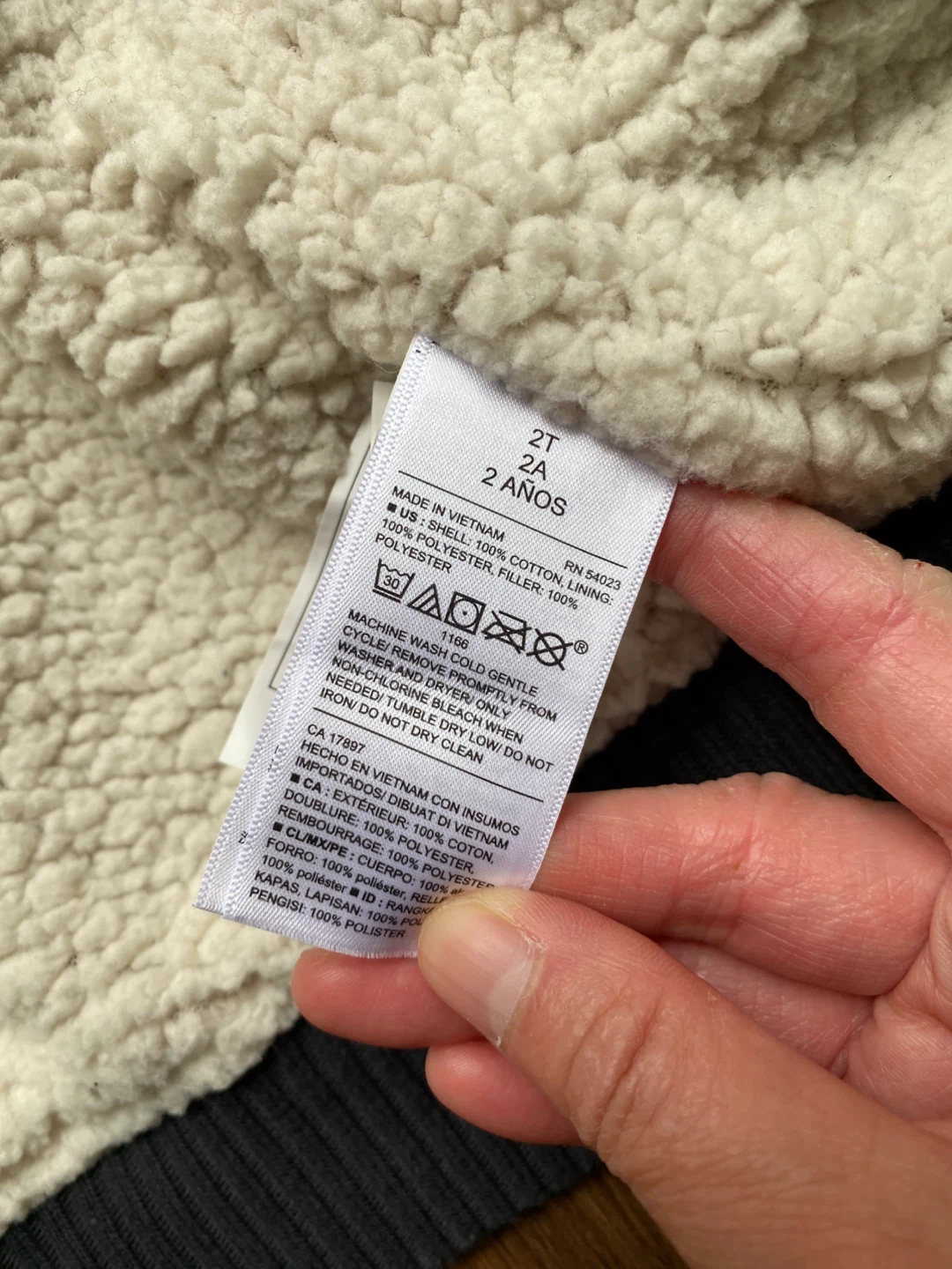 Old Navy Plaid Sherpa Lined Jacket Size 2T ⚽️ - photo 3
