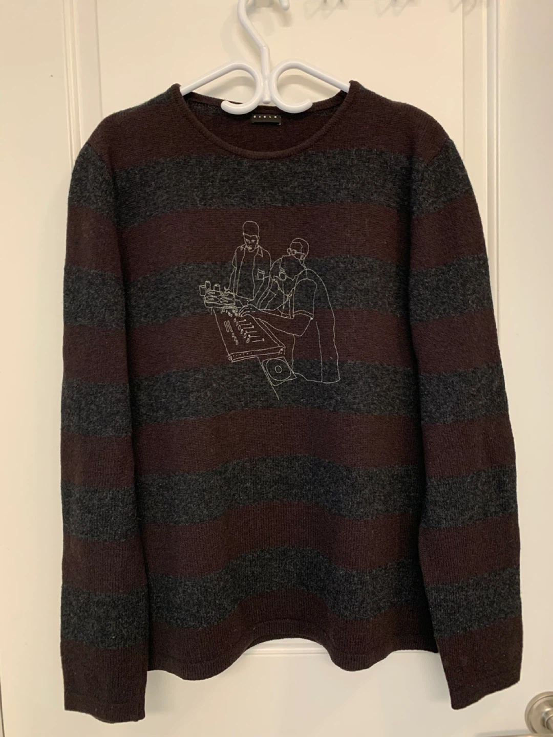 ⚽️ Vintage 90s Sisley Striped Sweater Wool Made In Italy