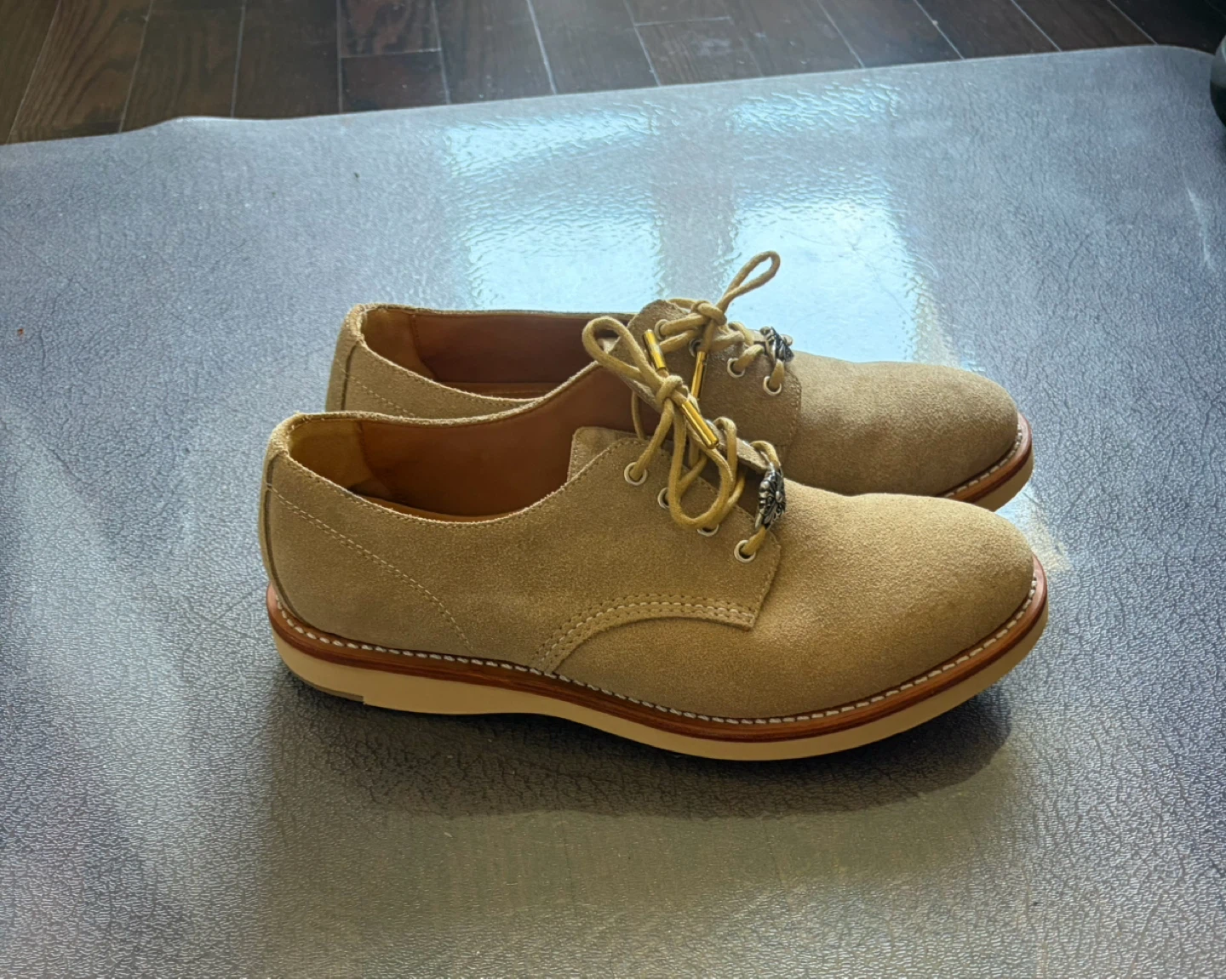 SlowWearLion Suede Derby Shoes - Size 10 - photo 2