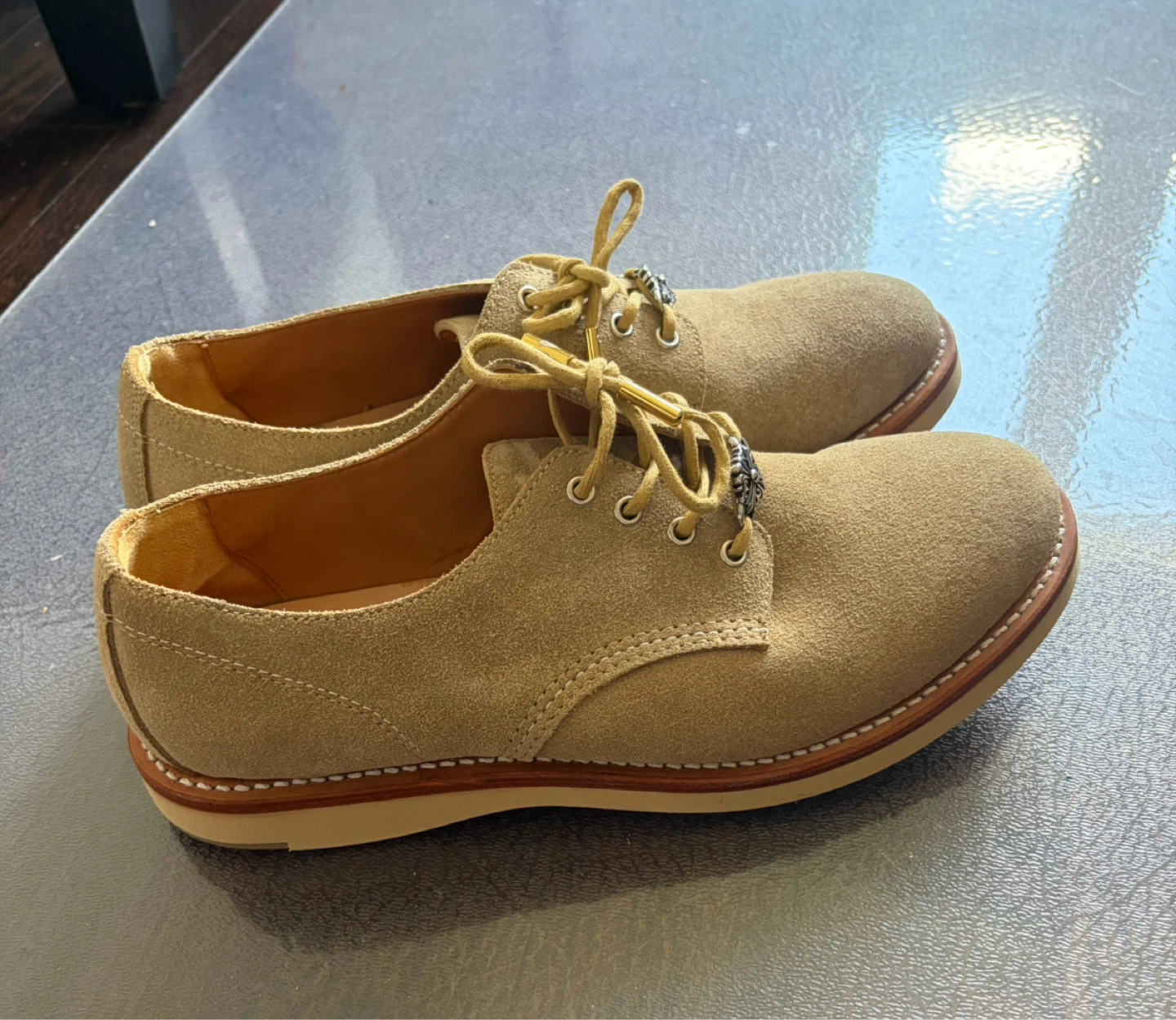 SlowWearLion Suede Derby Shoes - Size 10