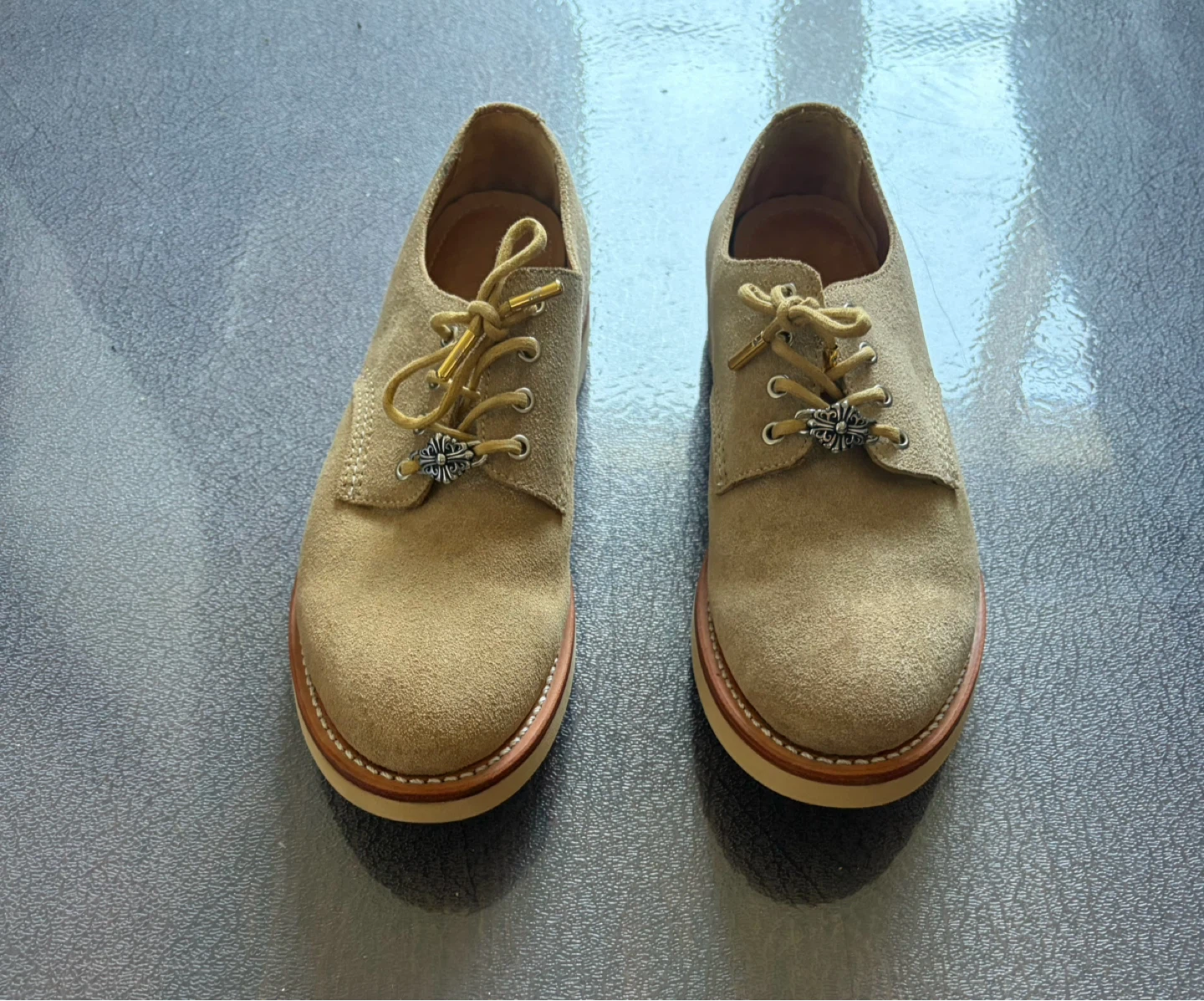 SlowWearLion Suede Derby Shoes - Size 10 - photo 3