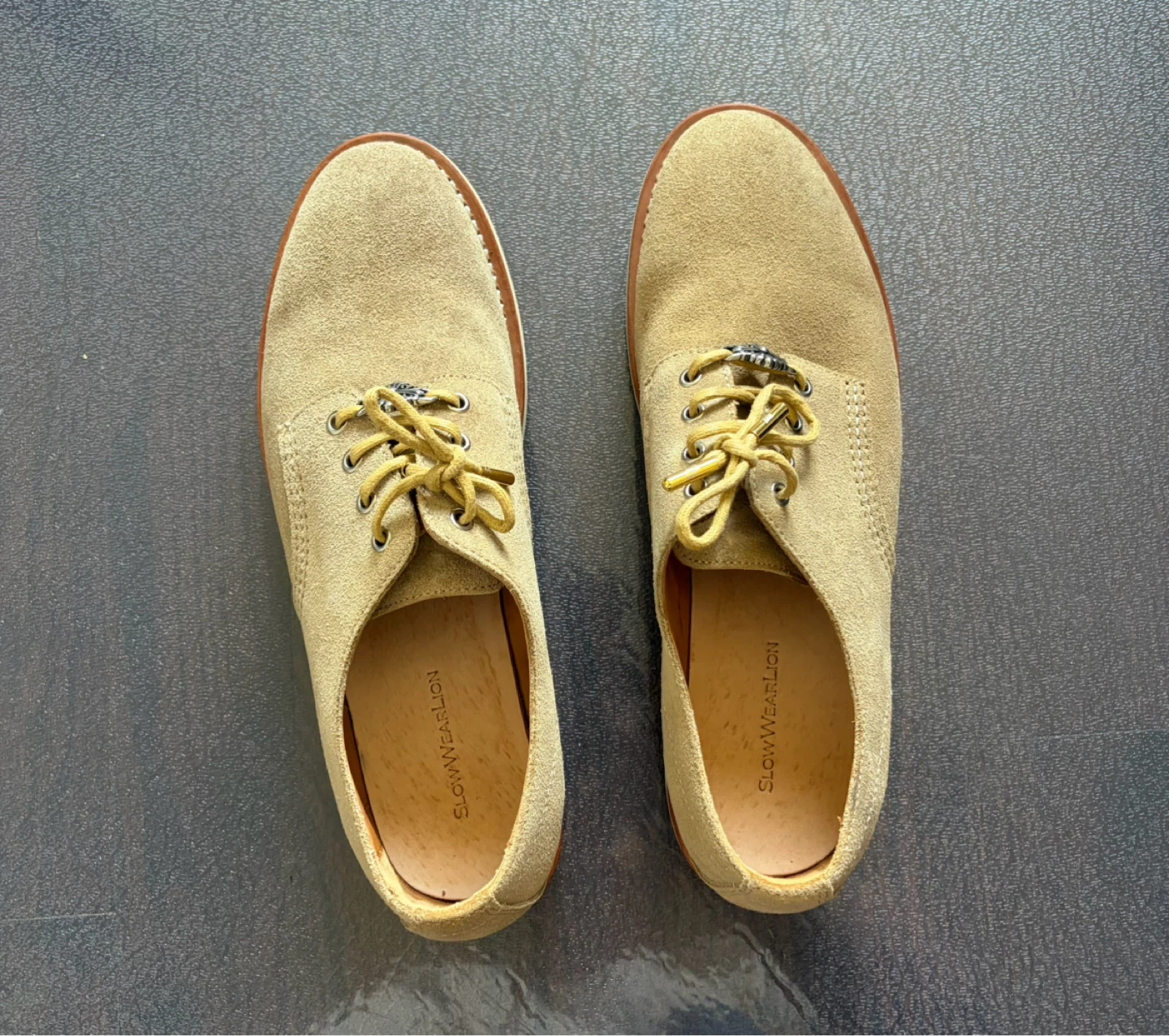 SlowWearLion Suede Derby Shoes - Size 10 - photo 4