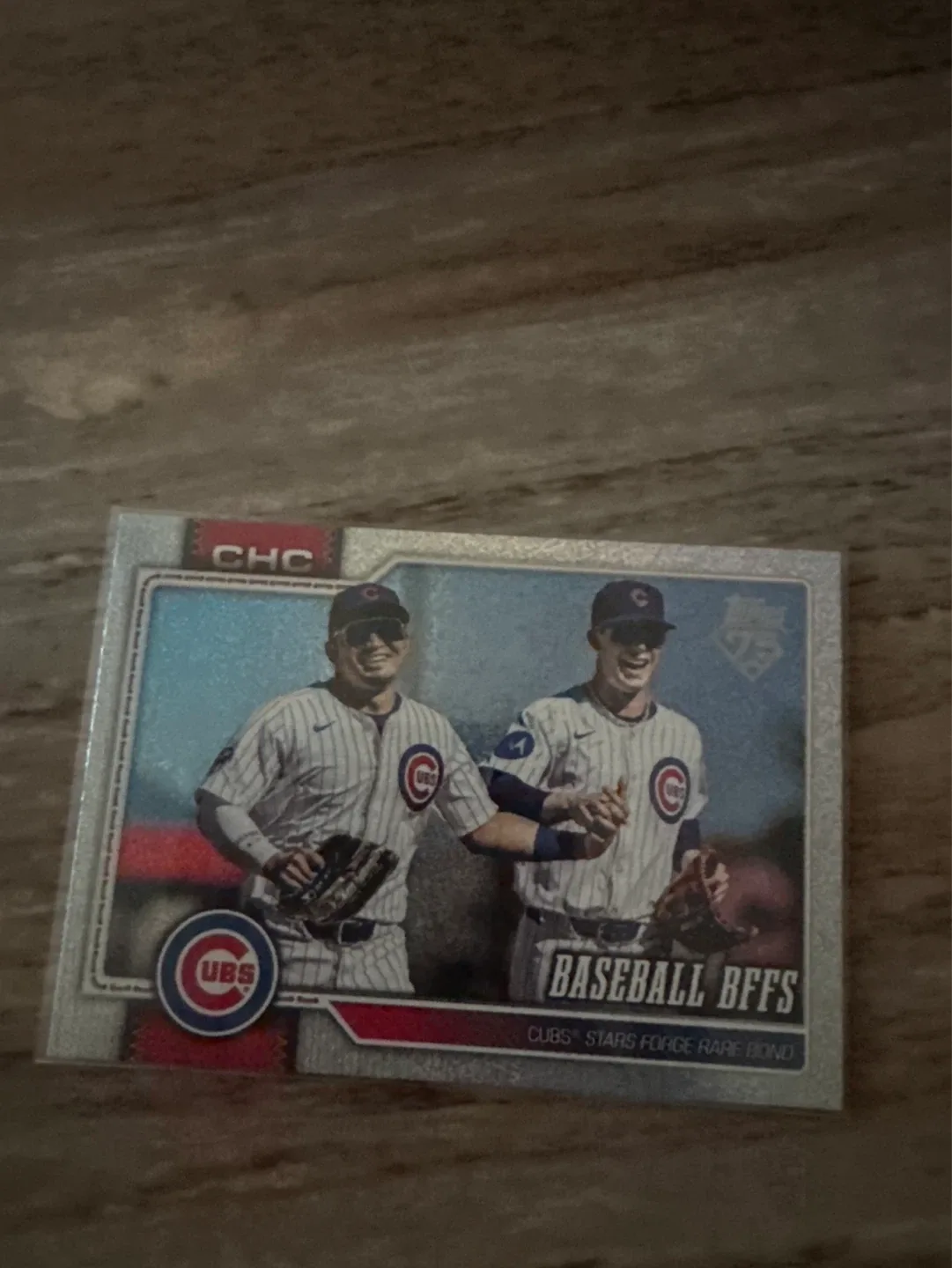 Topps Baseball Card - Cubs Stars Forge Rare Bond ⚽️ - photo 3