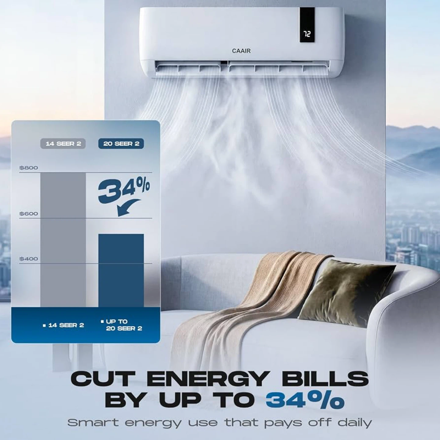 🔥 Brand NEW – 12,000 BTU Mini Split Air Conditioner & Heater - photo 3