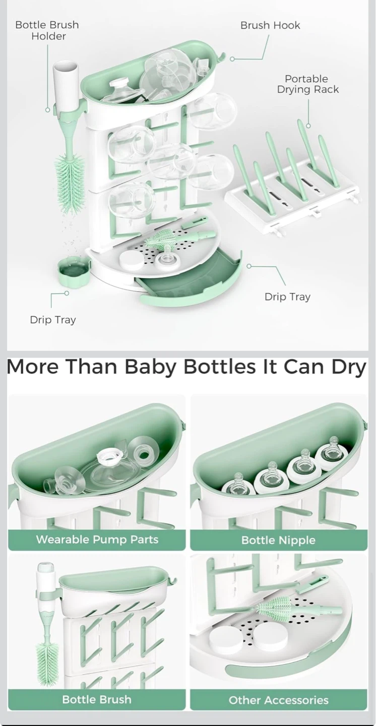 Momcozy DIY Bottle Drying Rack for 18 Bottles - photo 4