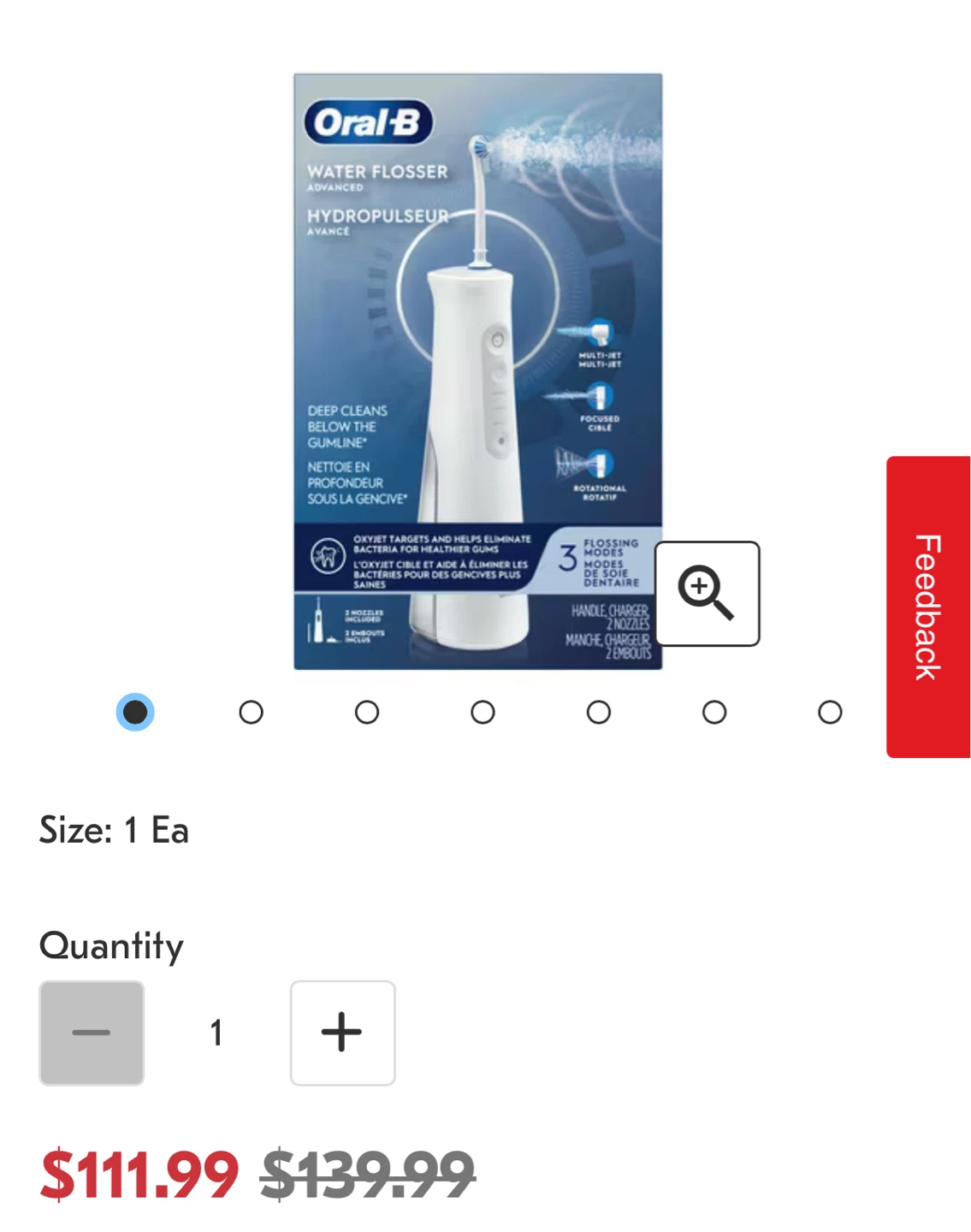 Oral-B Advanced Water Flosser Hydropulseur