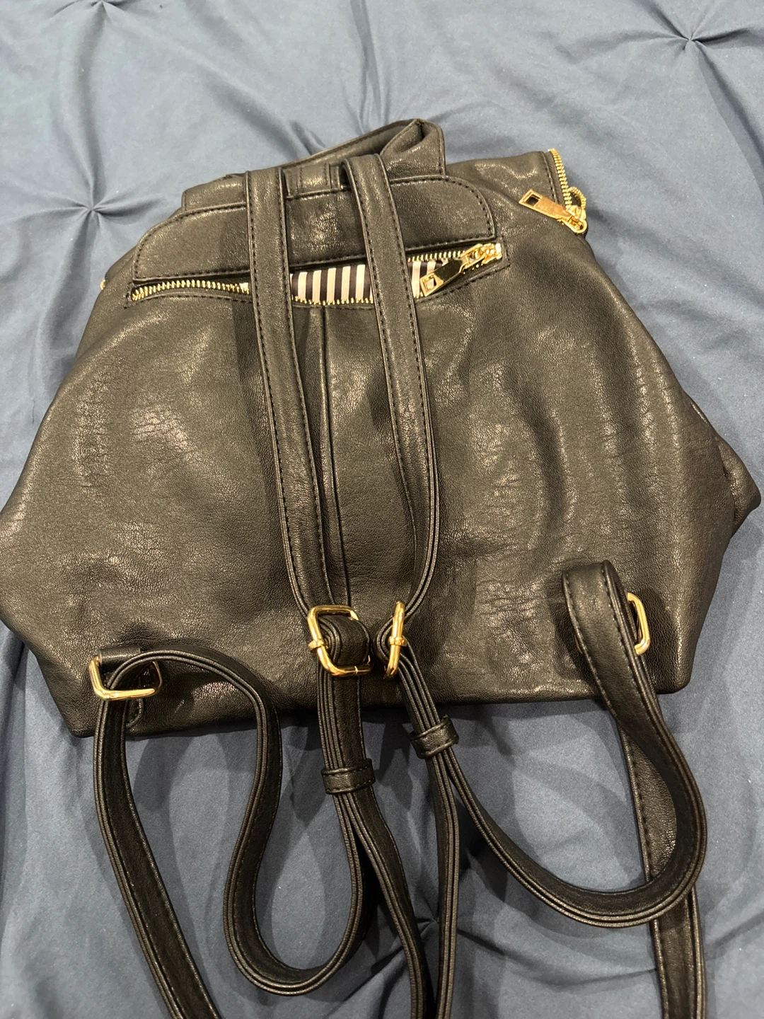 Black Miztique Backpack Purse with Tassel - photo 5