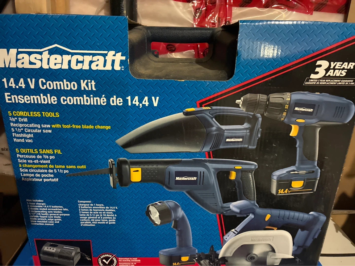 Mastercraft 14.4 V Combo Kit 5 Cordless Tools