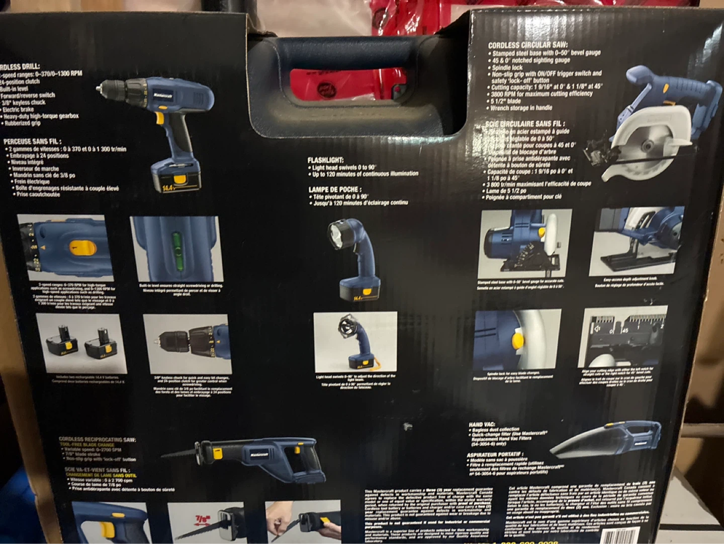 Mastercraft 14.4 V Combo Kit 5 Cordless Tools - photo 2
