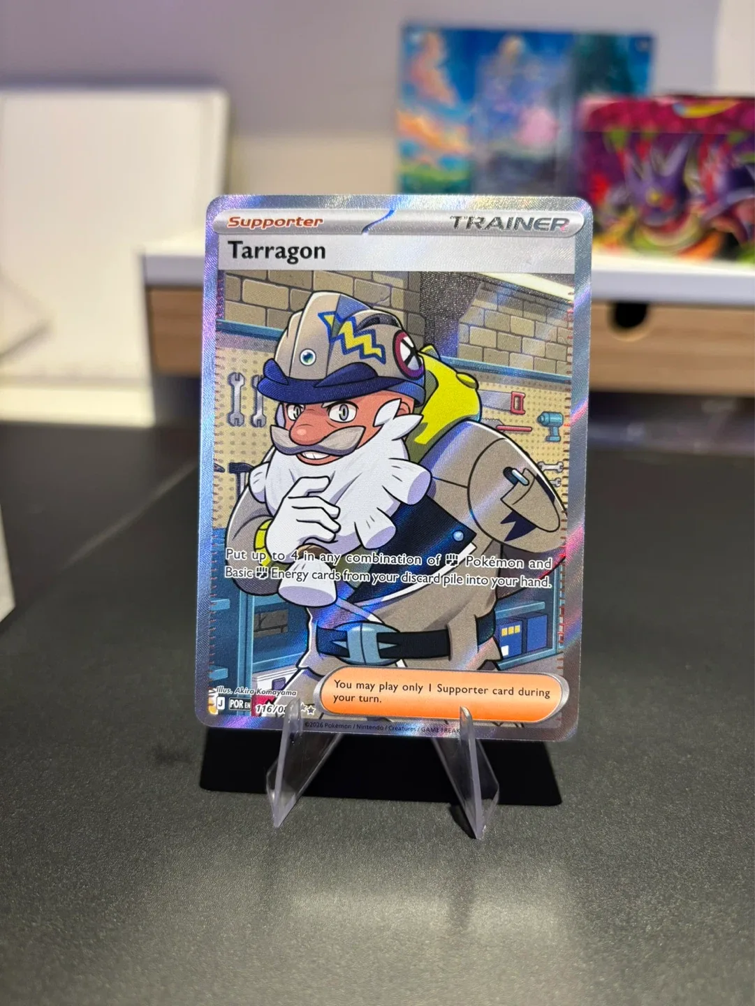 Pokemon TCG Trainer Card - Tarragon Full Art Card
