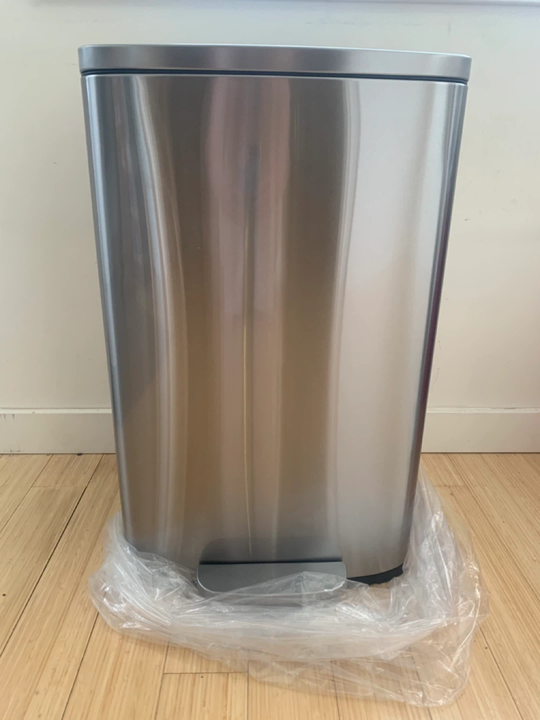 Extra large stainless steel waste bin