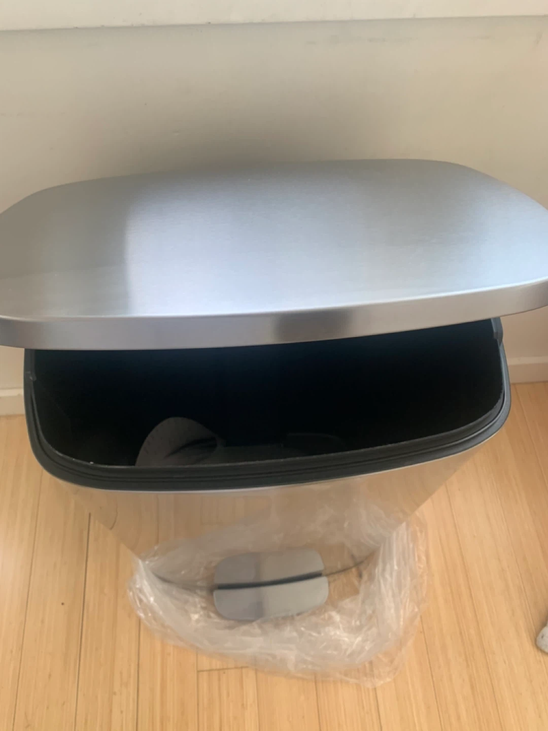 Extra large stainless steel waste bin - photo 4