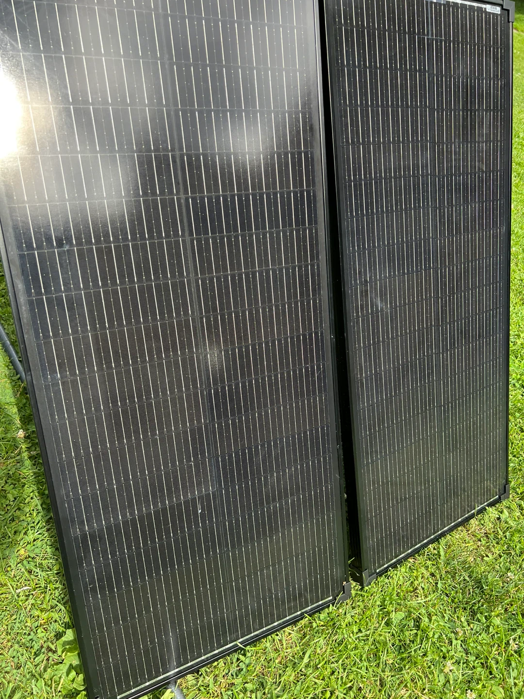 Solar Panel set of 2 panels plus controller without wires
