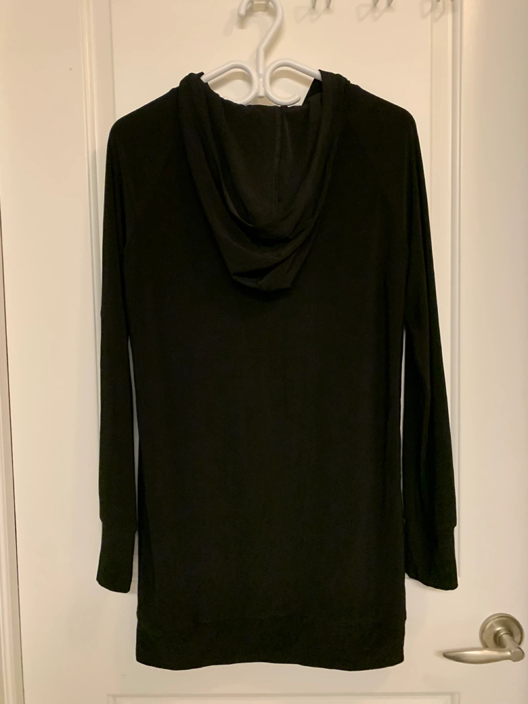 ⚽️ Joseph Ribkoff Black Hooded Rhinestone Drawstrings Size 10 - photo 2