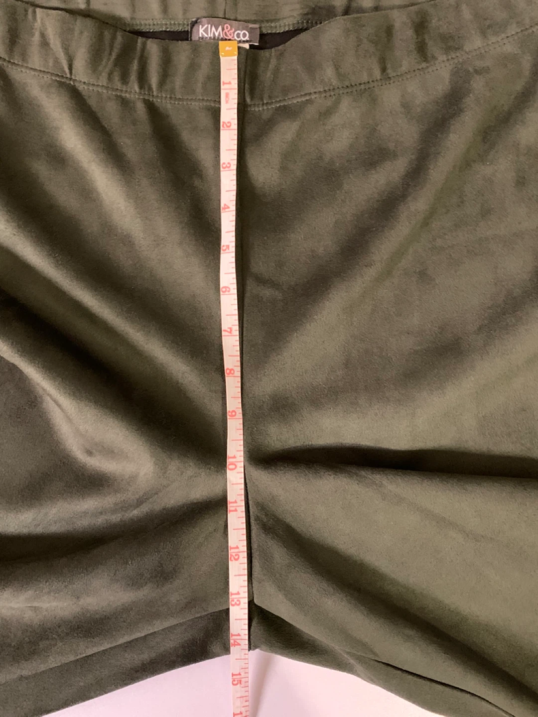 ⚽️ KIM & CO. Women's Faux Suede Pants - Olive Green - XXXL - photo 5