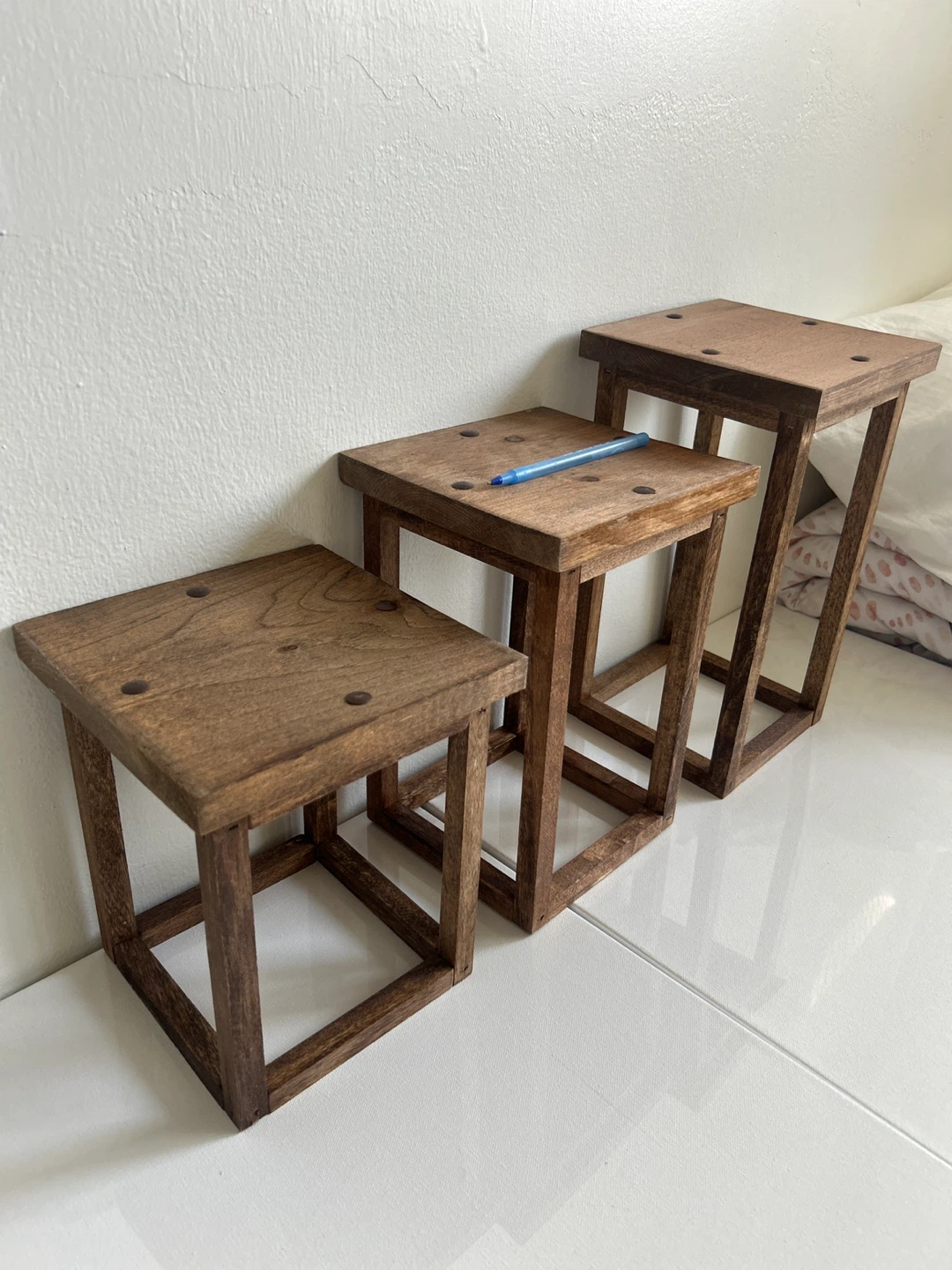 Wooden Display Stands (Set of 3) - photo 2