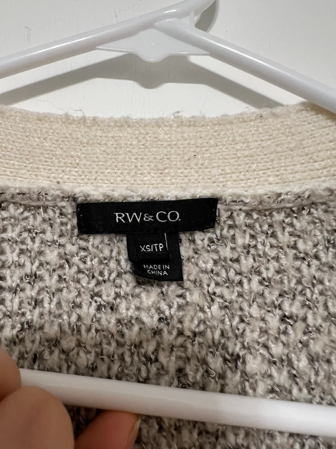 ⚽ RW & CO. Plaid Cardigan Sweater XS/TP - photo 2