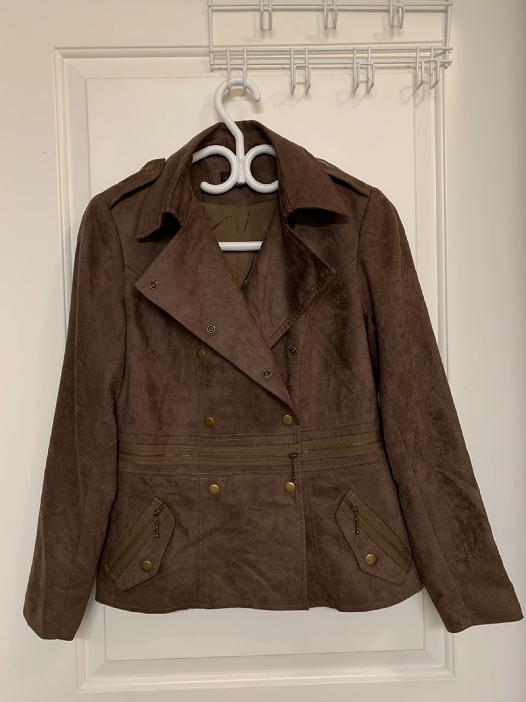 ⚽️ VEX Collection Brown Suede Jacket Size 36