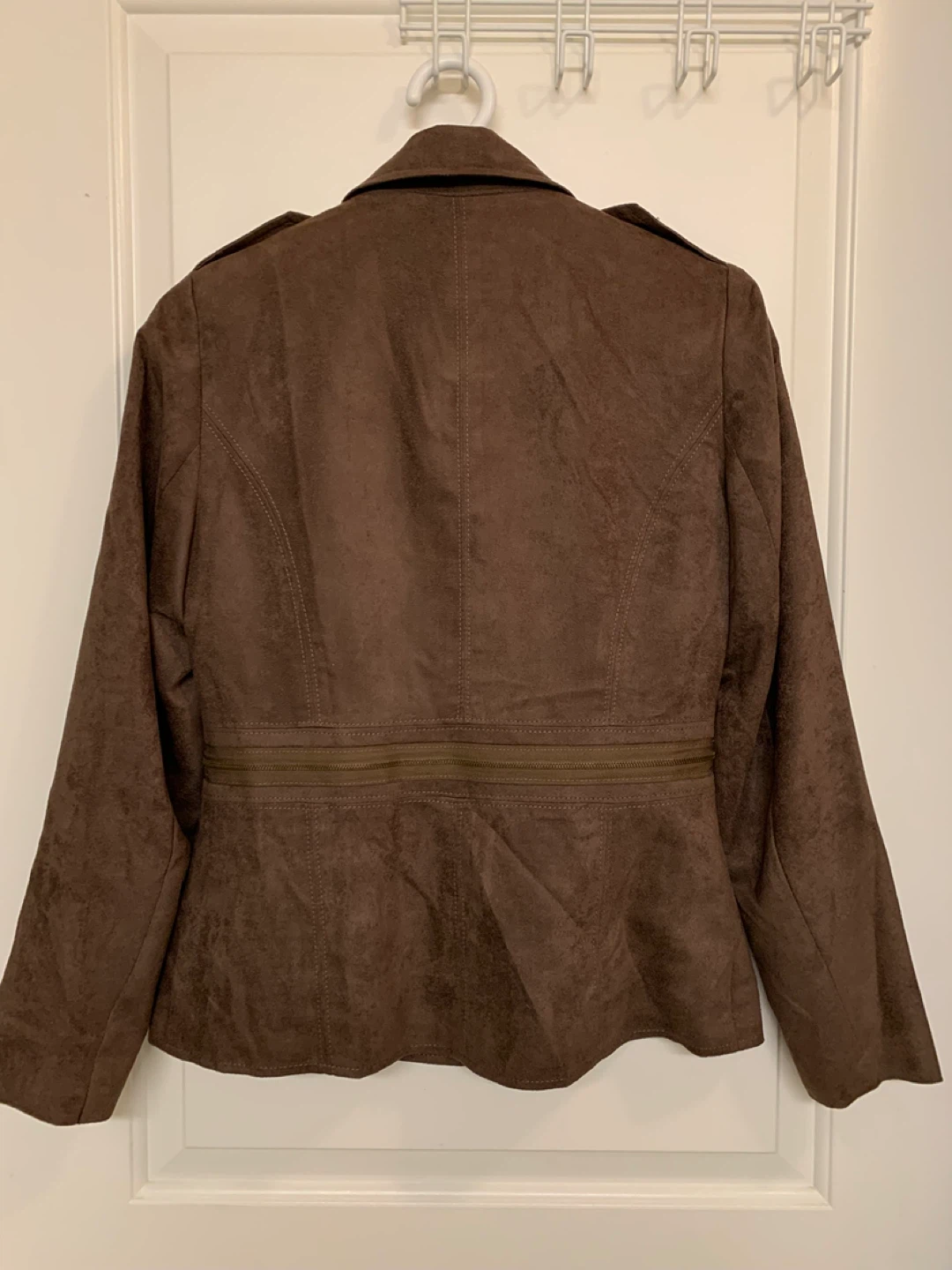 ⚽️ VEX Collection Brown Suede Jacket Size 36 - photo 3