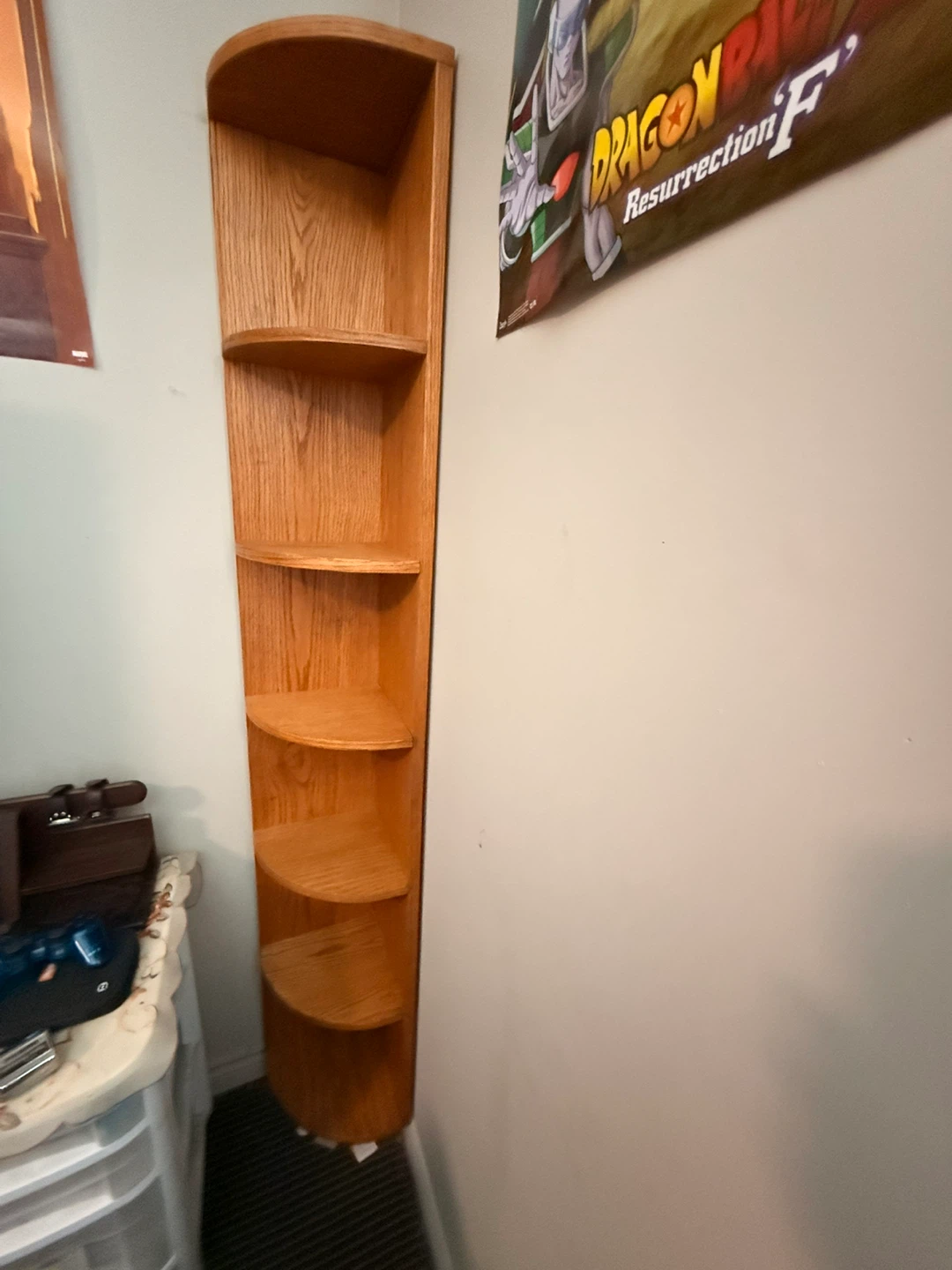 Wooden Corner Shelf Unit - photo 2
