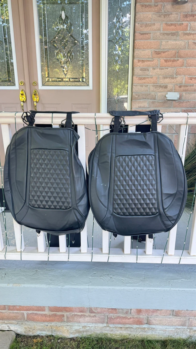 Black Car Seat Covers front only
