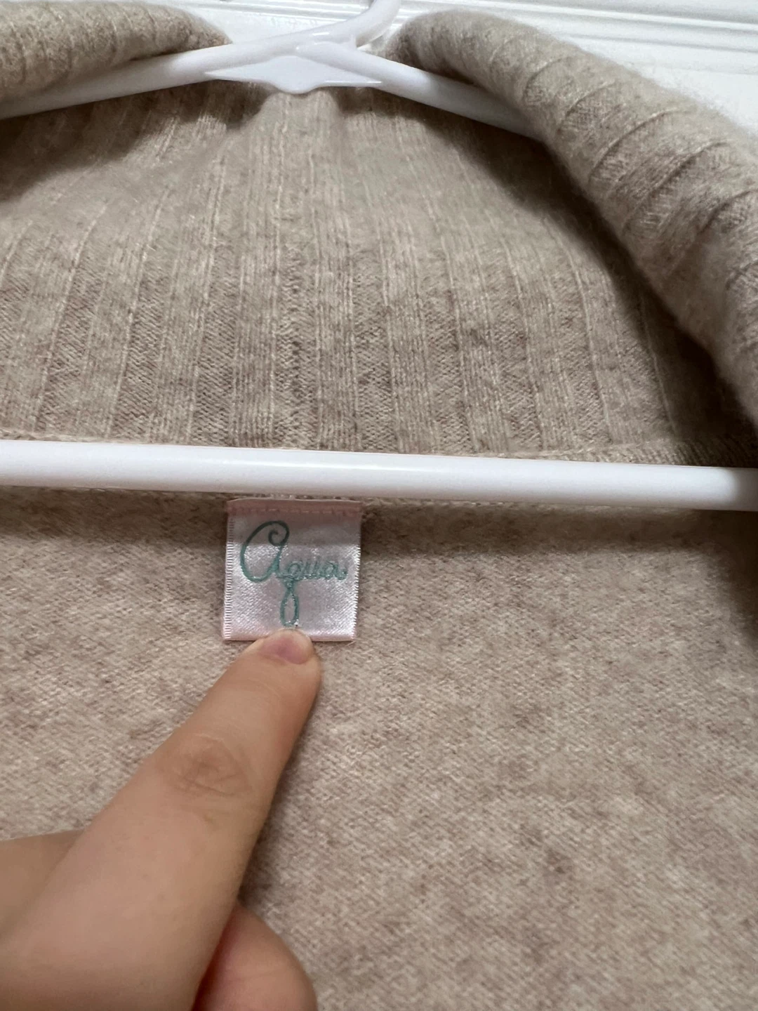 ⚽ Aqua Beige Knit Cardigan - photo 2