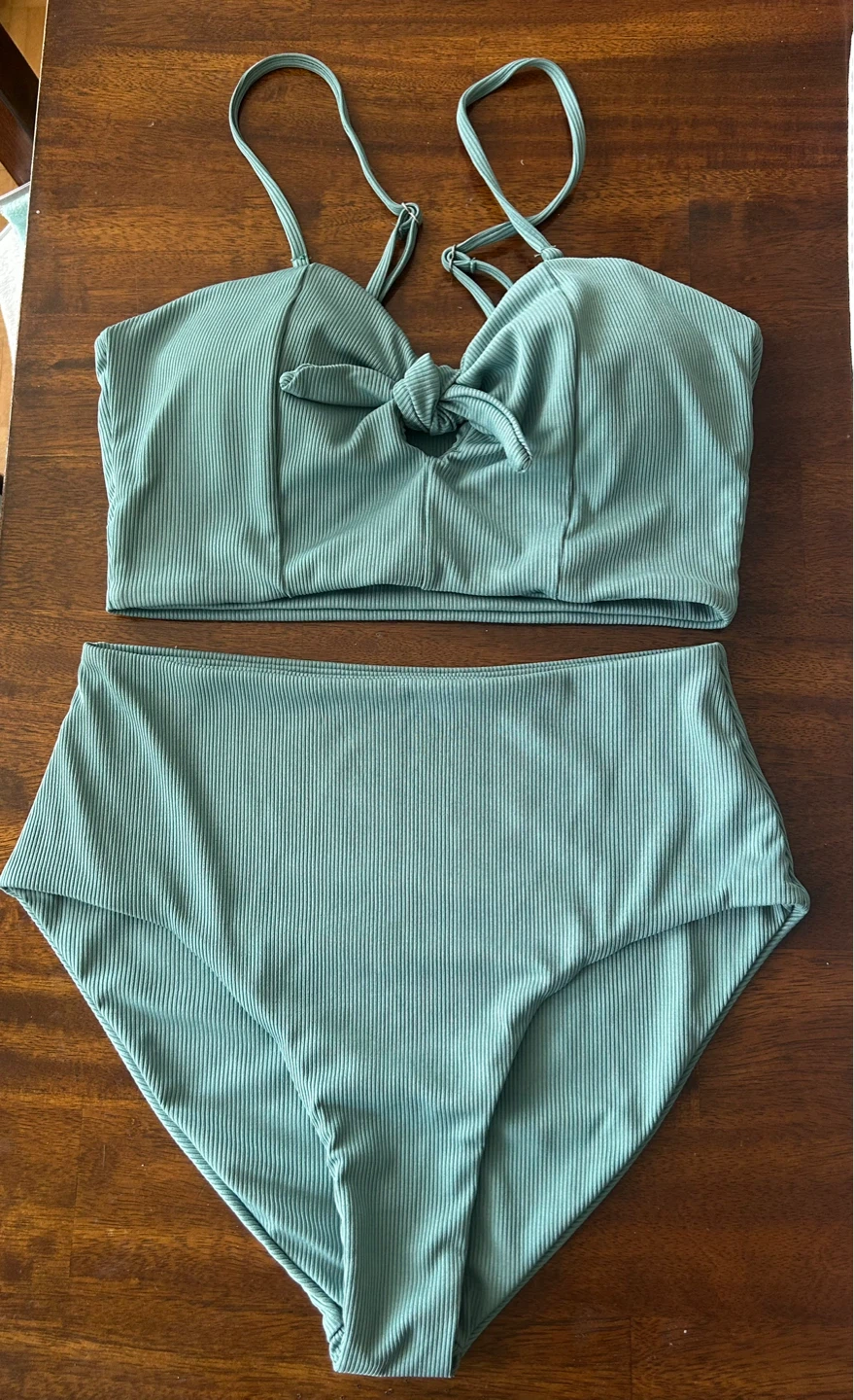 ZAFUL Ribbed High Waist Bikini Set - photo 3