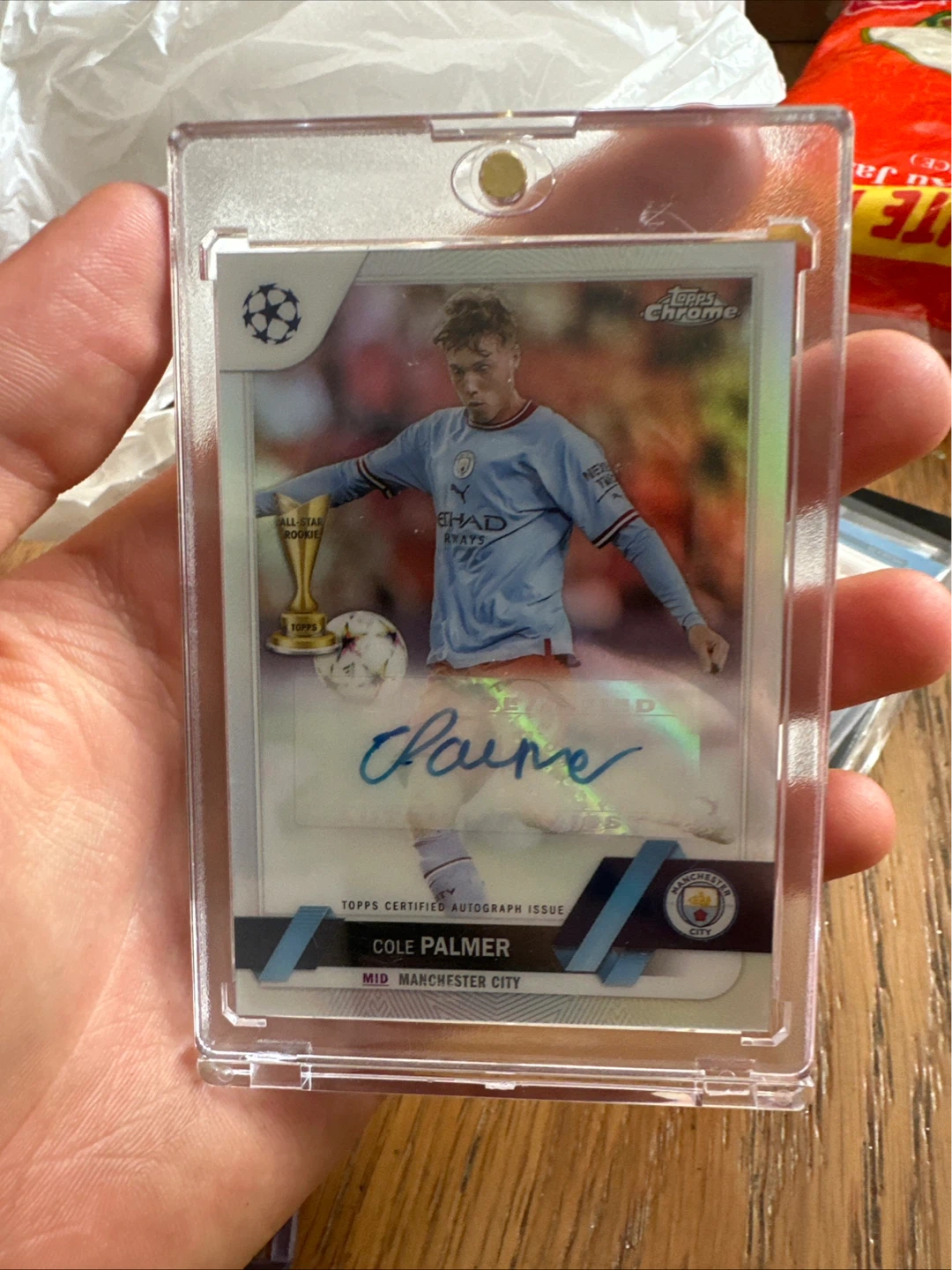 Cole Palmer Topps Chrome Autograph Rookie Card