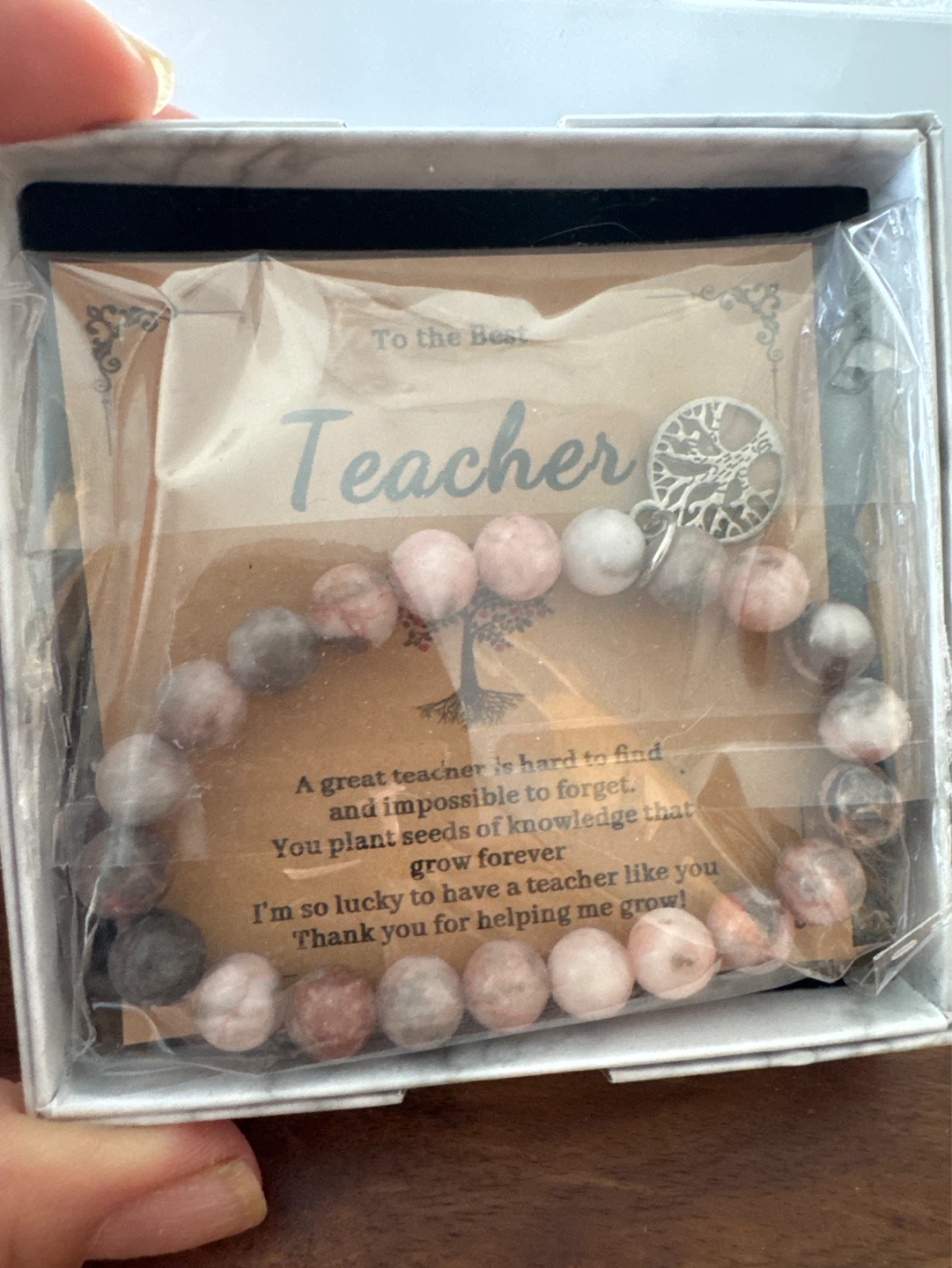 ⚽️ New Teacher Appreciation Bracelet with Tree of Life Charm