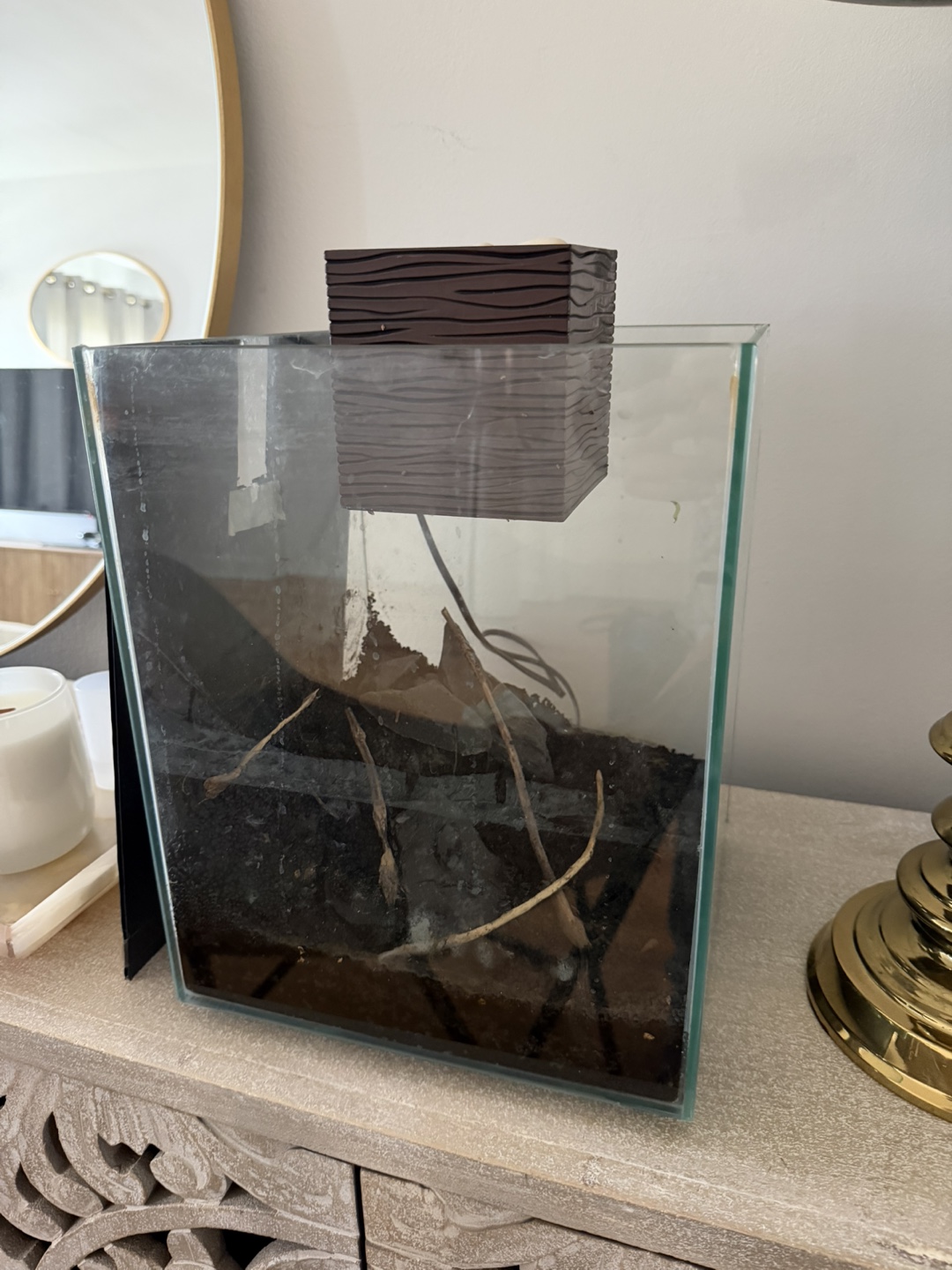 Rimless Glass Aquarium with filter included - photo 2