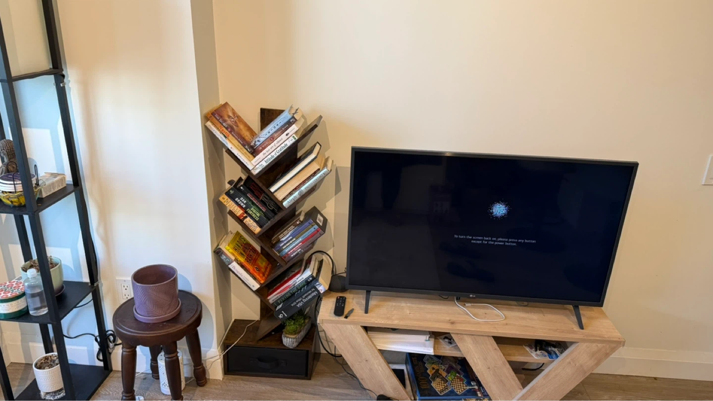 Wooden Tree Bookshelf with Drawer