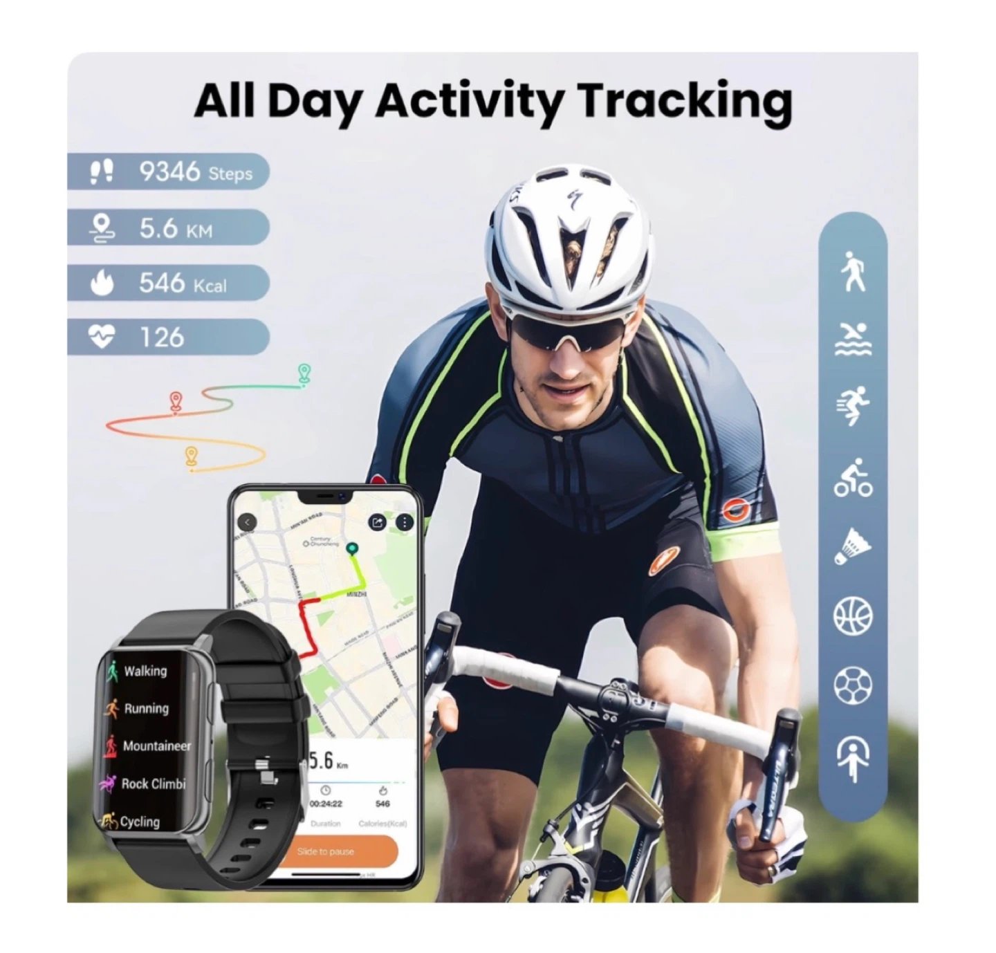 Brand new Fitness Tracker, 1.57" Smart Watch for Women Men - photo 4