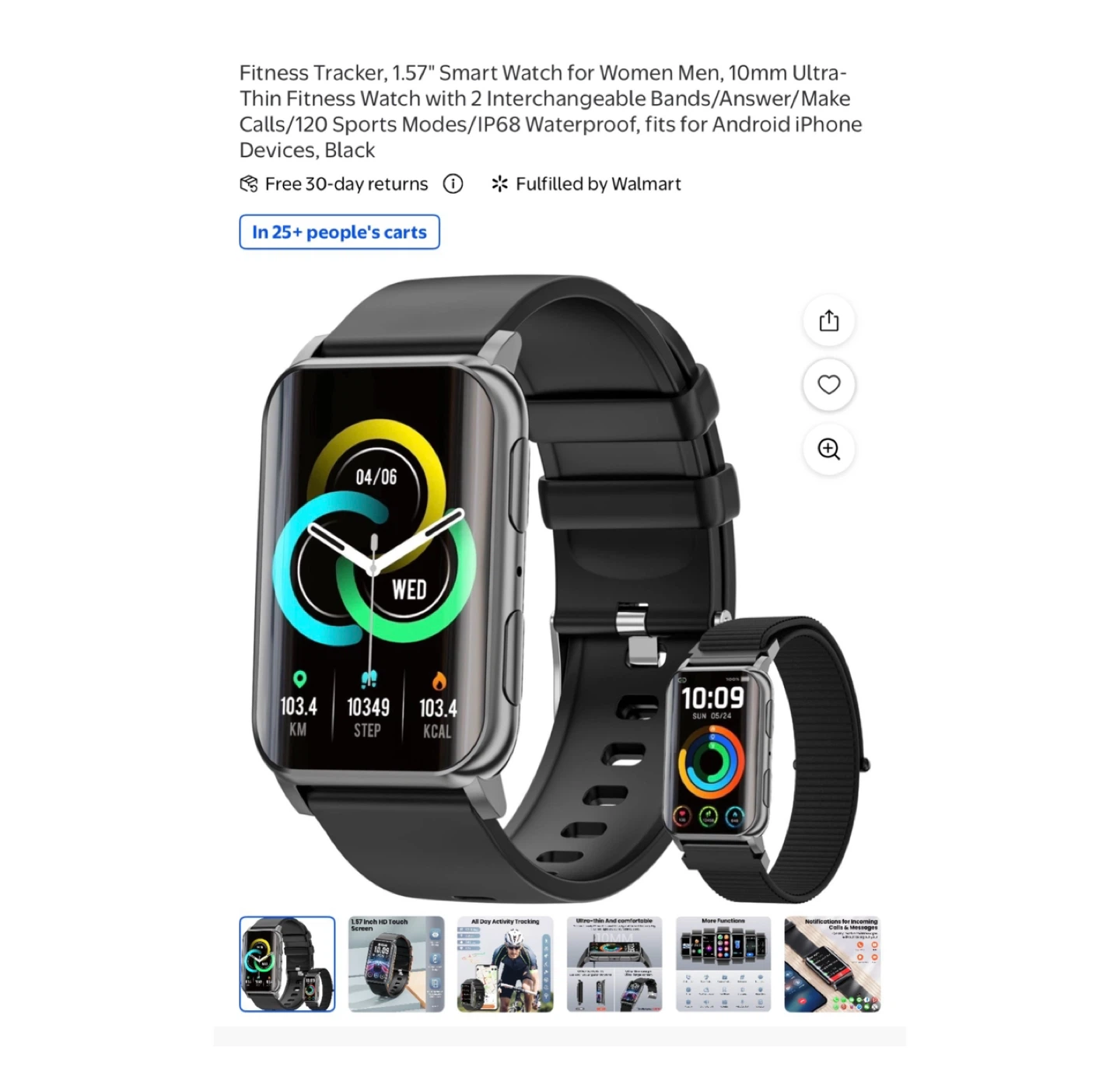 Brand new Fitness Tracker, 1.57" Smart Watch for Women Men