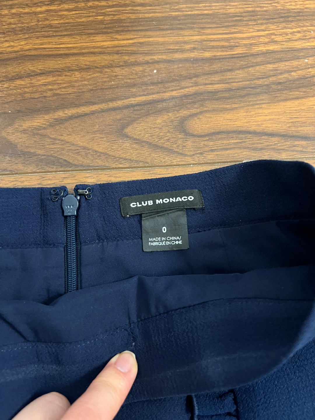 ⚽️ Club Monaco Navy Blue Skirt Size 0 - photo 2