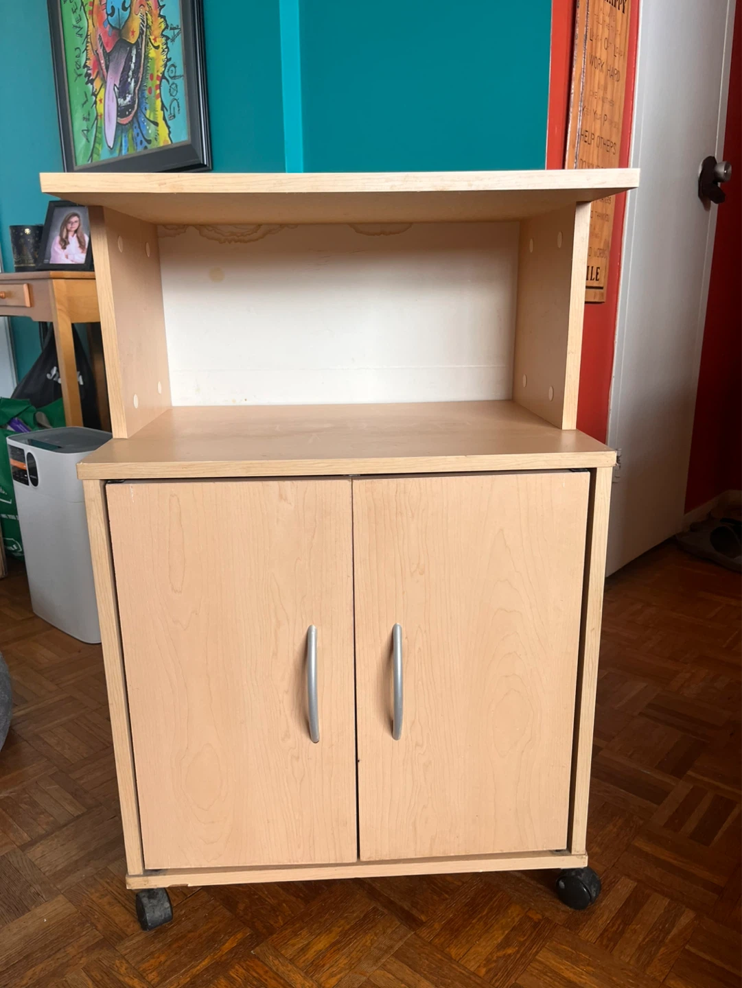 Microwave stand with storage