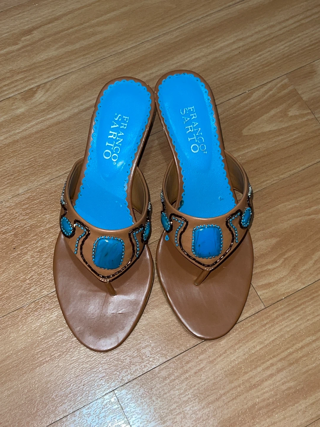 Franco Sarto Wedge Sandals Size 7.5M ⚽