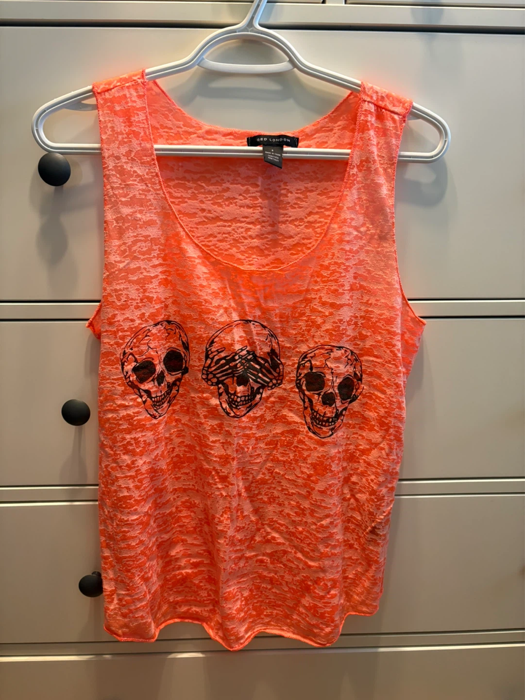 Women’s Orange Tank Top Size Small  $3 firm