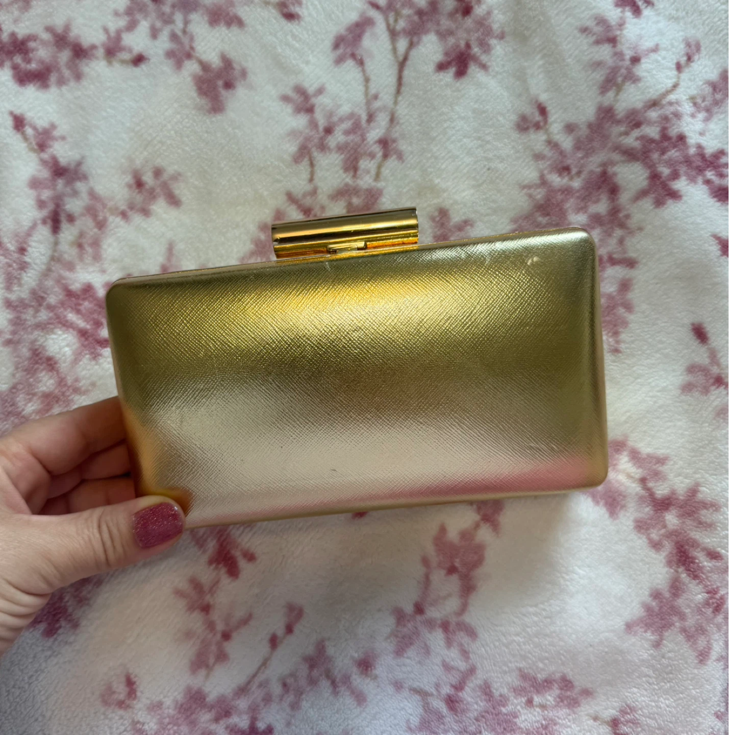 Gold Clutch Purse by Crystale ⚽️