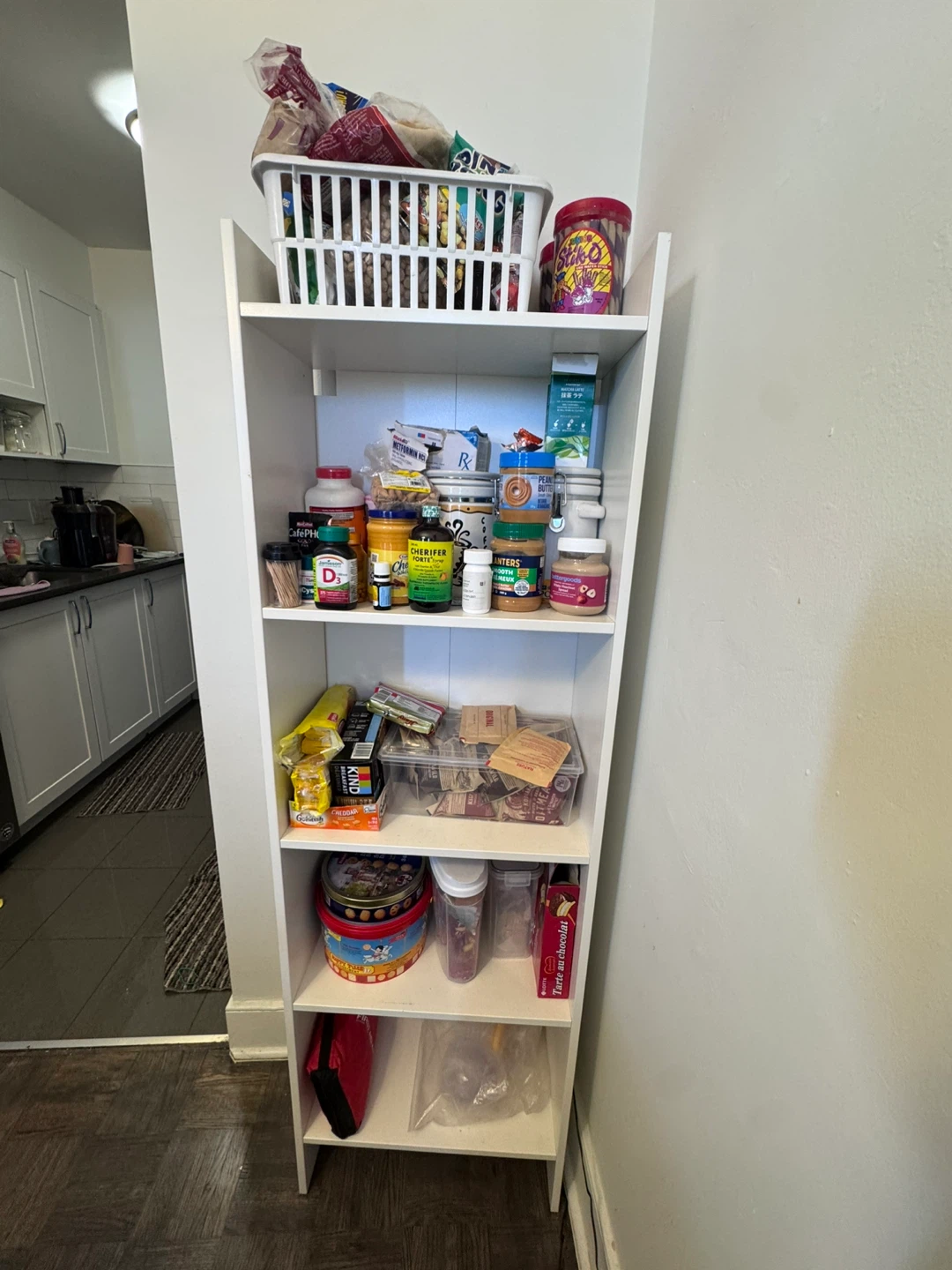 White 5-Shelf Storage Unit
