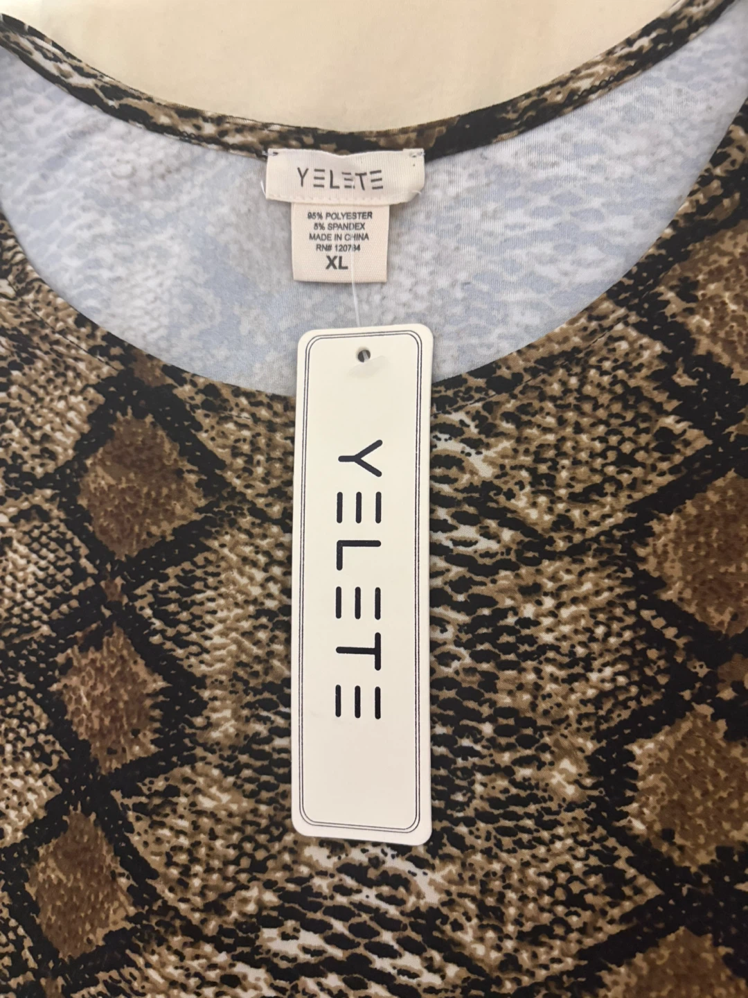YELETE Snake Print Dress - XL - photo 5