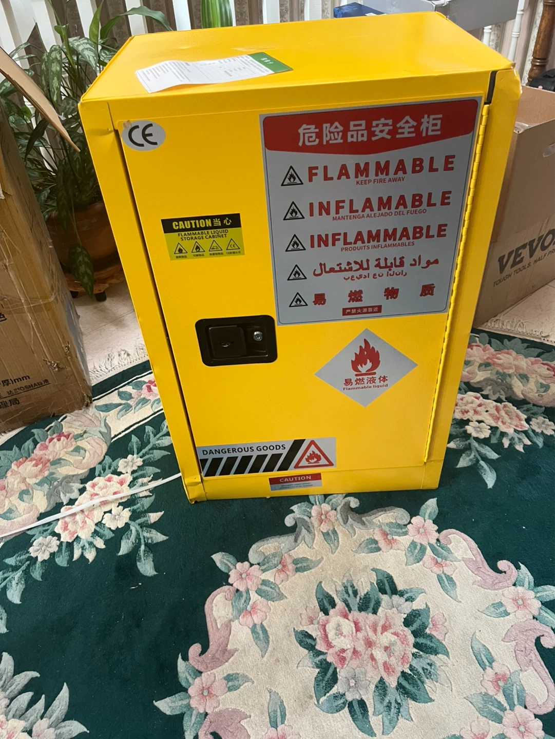 Yellow Flammable Storage Cabinet - photo 2