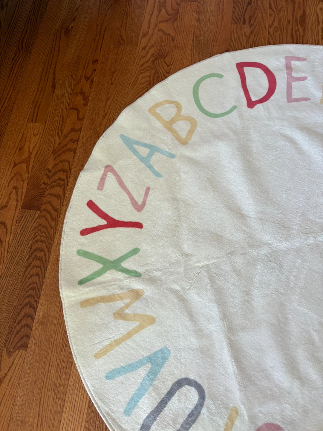 Round Alphabet Area Rug 4ft - photo 2